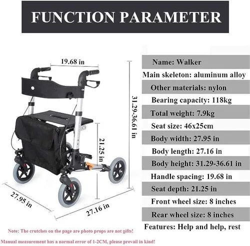 Assisted Walker Manual with Brakes (Andador)