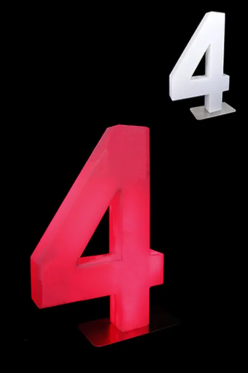LED Number 4 with remote/adapter