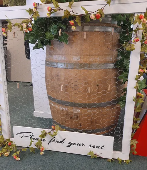 Table Seating Sign Mesh Square