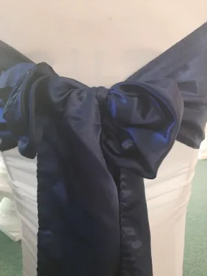 Blue (Navy) Satin Sash