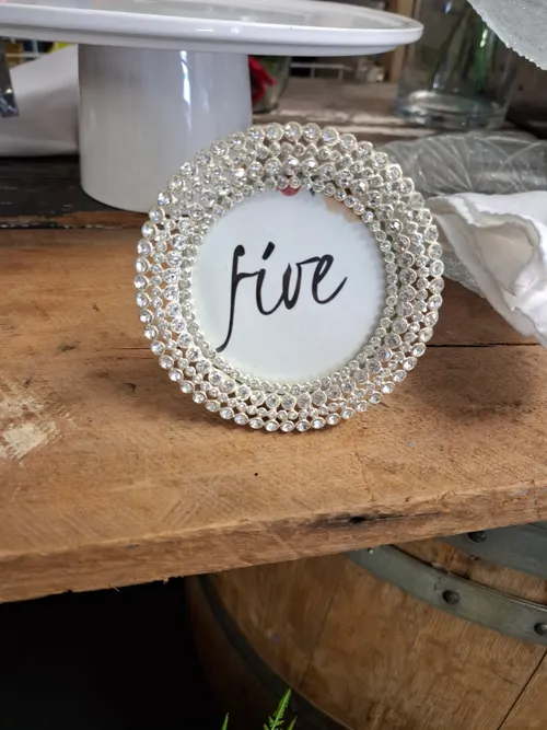 Diamante Table number frame