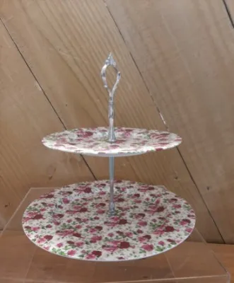 Vintage Cake Stand 2 Tier
