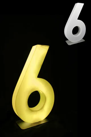 LED Number 6 with remote/adapter