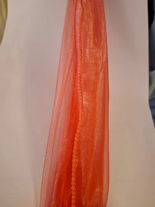 Coral Organza Sash