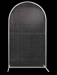 Backdrop White Arch Mesh Frame 120×215cmH
