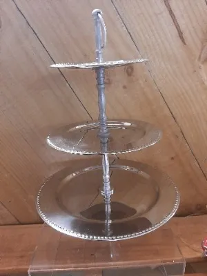 Cake Stand 3 Tier Silver