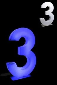 LED Number 3 with remote/adapter