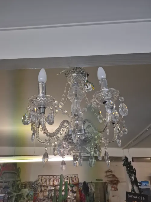 Chandelier - Silver Crystal