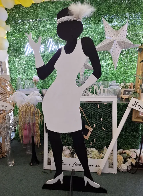 1920's Flapper Lady Prop (free standing)
