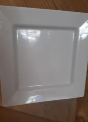 Platter Melamine White Square 30cmx30cm