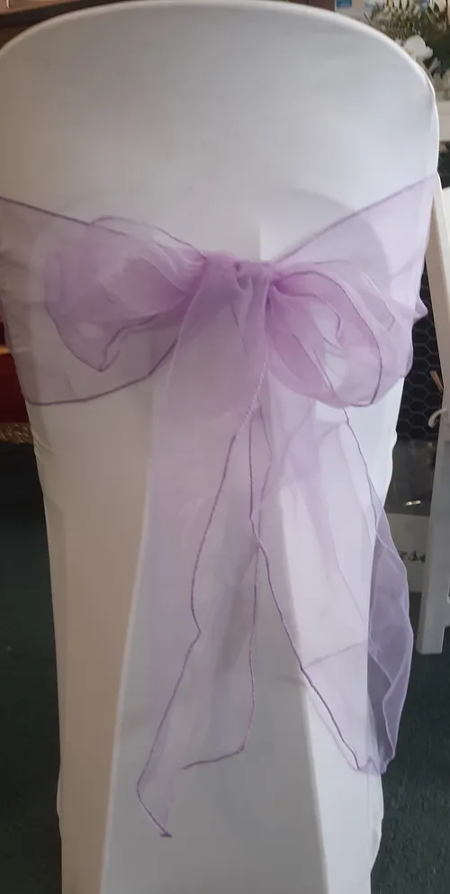 Purple (Lavender) Organza Sash