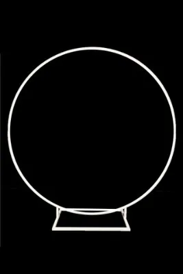 Backdrop White Round Halo Hoop 190cmD