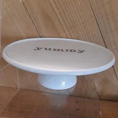 White Pedestal Cake Plate
