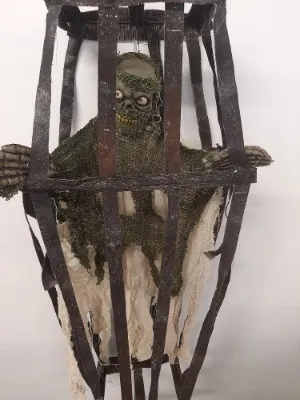 Halloween Zombie in Cage