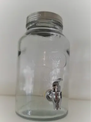 Drink Dispenser with Silver Lid