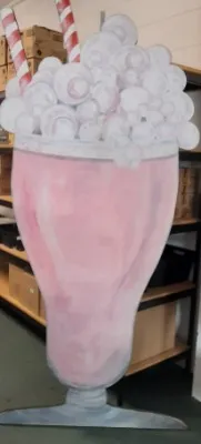 Milk Shake Prop Free Standing