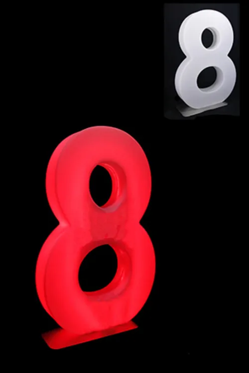 LED Number 8 with remote/adapter