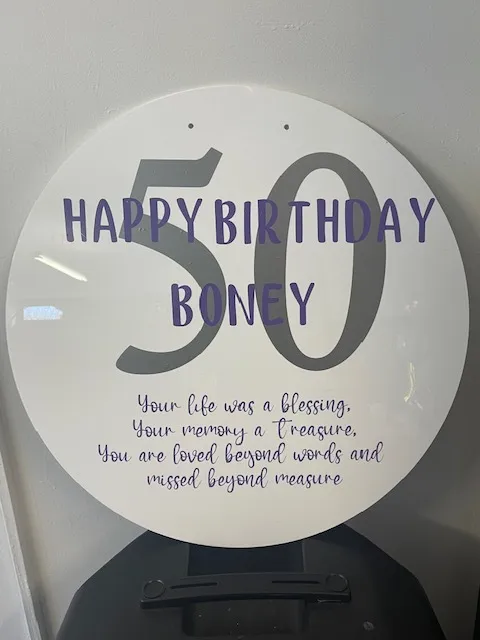 Acrylic Round Disk White 60cm
