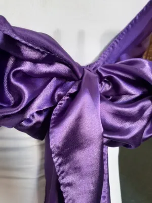 Purple Satin Sash