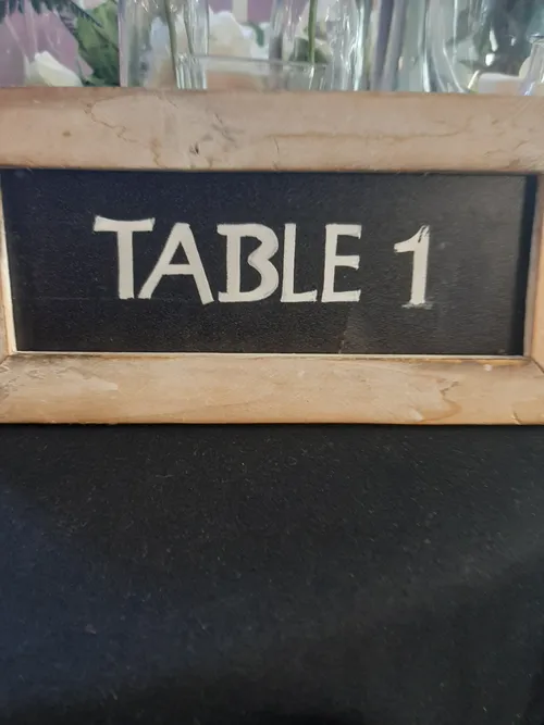 Table Numbers Rustic