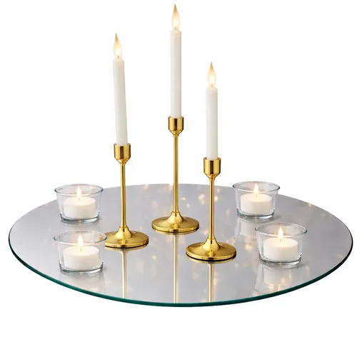 Gold Elegant Taper Centerpiece