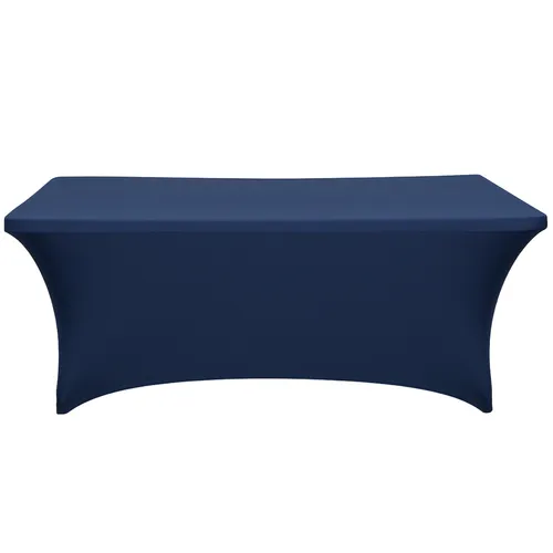 6ft Navy Stretch Table cover