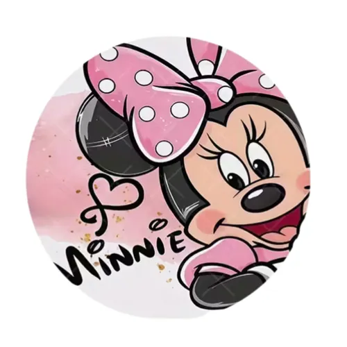 7.2ft Round Backdrop Stand & Minnie Mouse Cover