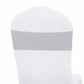 25 Plain Grey Chair Bands