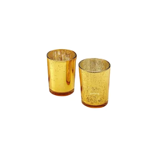 Pair of Gold Mercury Votives