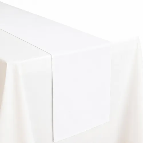 White Cotton Table Runner 
