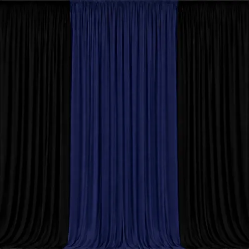 3m 3-Panel Draping Black & Navy