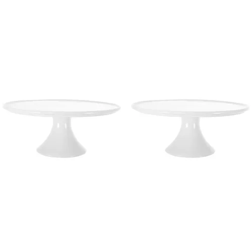 Pair of Small Ceramic Dessert Stands