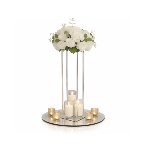 80cm Premium Tall Column Centerpiece  (Choose Styling)