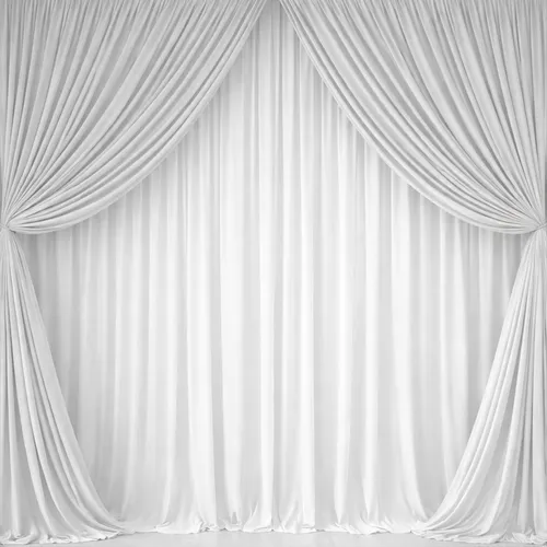 3m Grey & White Double Draping