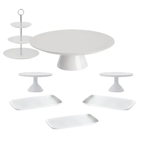 Ceramic Dessert Set of 7 