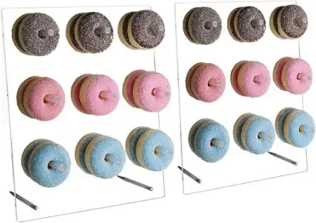 Pair Of Acrylic Donut Stands