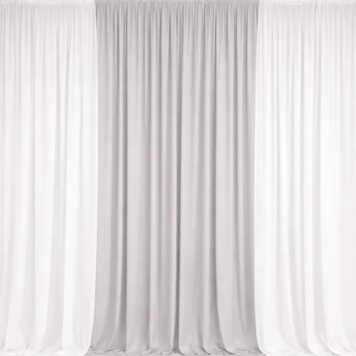3m 3-panel Draping Grey & White