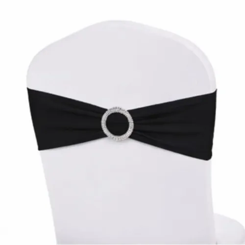 25 Black & Silver Chair Bands