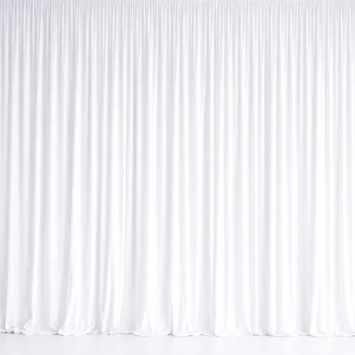 3m White Pleated Flowing Draping