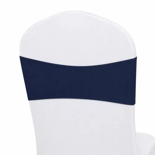 25 Navy Plain  Chair Bands
