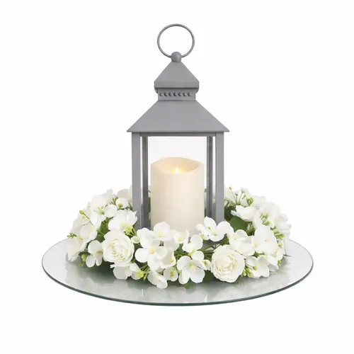 Grey Lantern Blossom Centerpiece