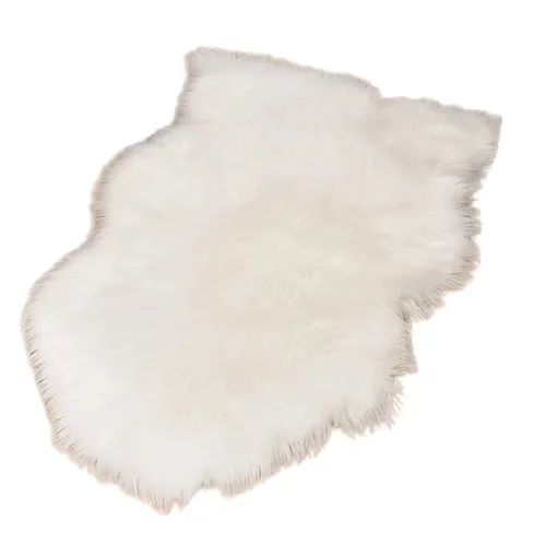 Small Fluffy White  Table Topper