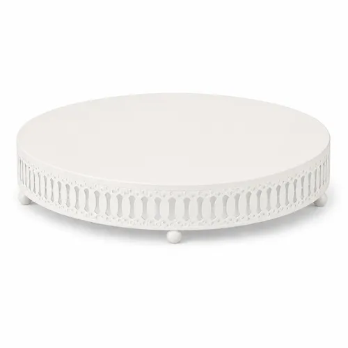 12 Inch White Cake Stand