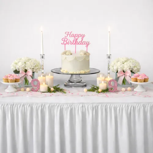 Soft Glow Cake Table Dressing Package