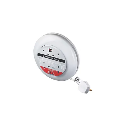 4 Way 5m Cassette Extension Reel