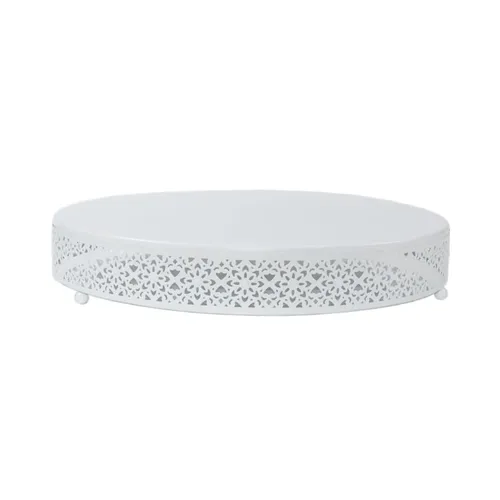 16 Inch White Cake Stand