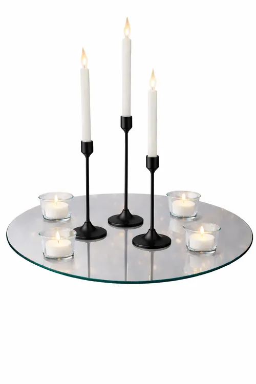 Black Elegant Taper Centerpiece