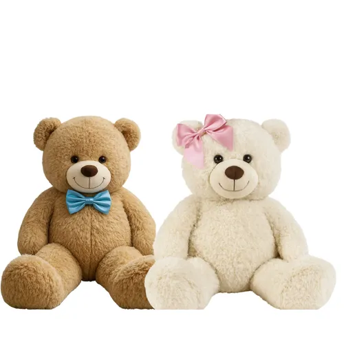 Pair of Bears with Bows 