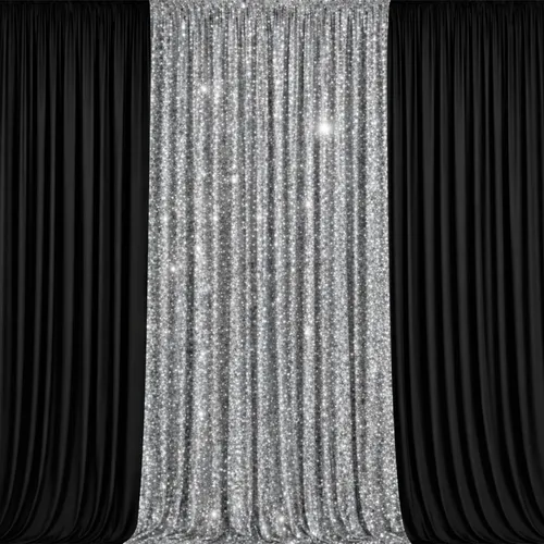 3m Monochrome Glam Draping