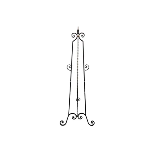 Tabletop Black Wrought Iron Easel 